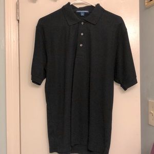 Polo black tee shirt with a tall fit.